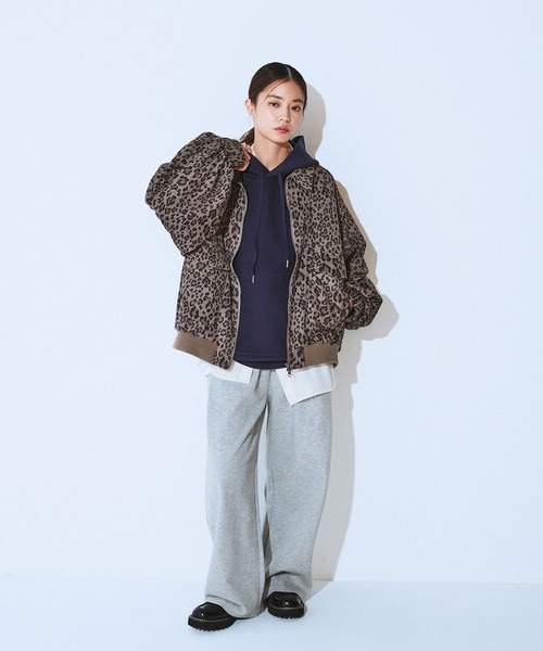 JEANASIS（ジーナシス）の「【発熱保温】スウェットコクーンタックパンツ/622282（スウェットパンツ・レディース・オートミール/グレー/ブラック/カーキ・FREE/SMALL）」の13枚目の写真