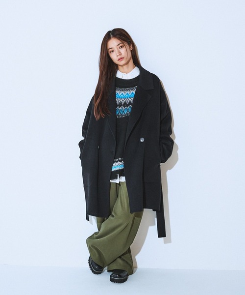 JEANASIS（ジーナシス）の「【発熱保温】スウェットコクーンタックパンツ/622282（スウェットパンツ・レディース・オートミール/グレー/ブラック/カーキ・FREE/SMALL）」の18枚目の写真