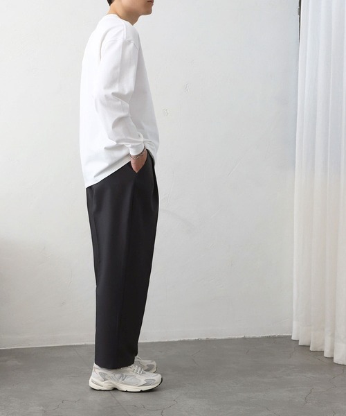 MYRTH(マイルス)の「【MYRTH】センタープレスイージースラックス(スラックス・メンズ・ブラック/チャコール・L/M/XL)」の16枚目の写真