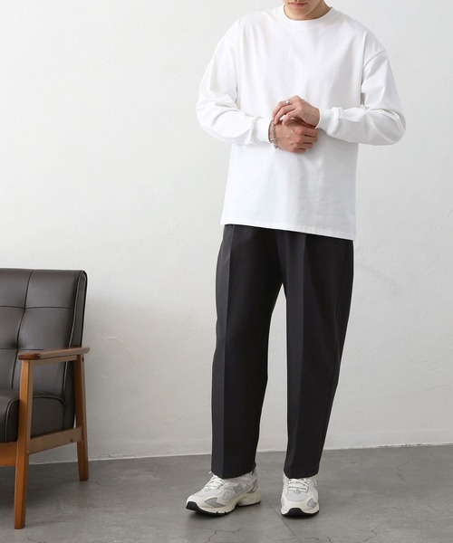 MYRTH(マイルス)の「【MYRTH】センタープレスイージースラックス(スラックス・メンズ・ブラック/チャコール・L/M/XL)」の17枚目の写真