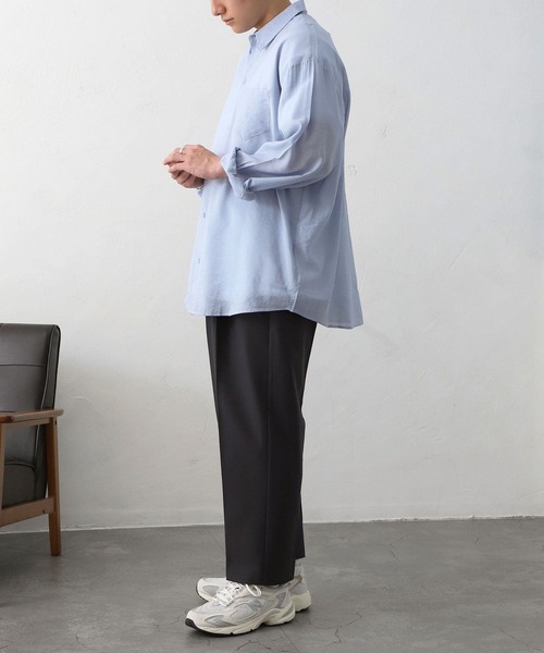 MYRTH(マイルス)の「【MYRTH】センタープレスイージースラックス(スラックス・メンズ・ブラック/チャコール・L/M/XL)」の22枚目の写真