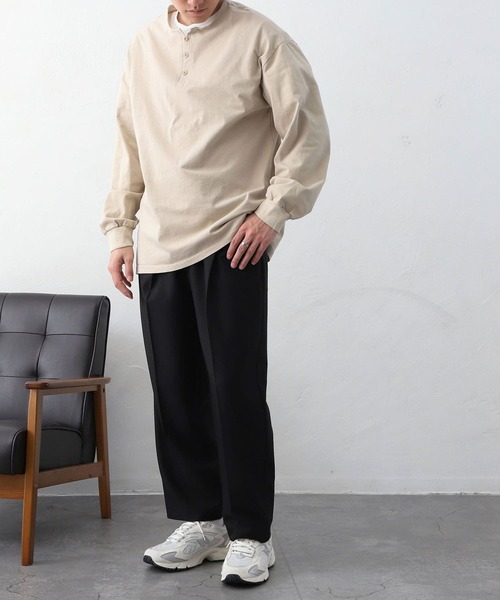 MYRTH(マイルス)の「【MYRTH】センタープレスイージースラックス(スラックス・メンズ・ブラック/チャコール・L/M/XL)」の4枚目の写真