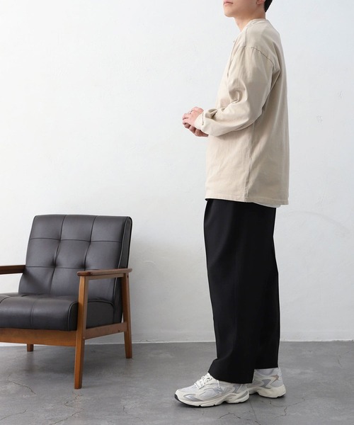 MYRTH(マイルス)の「【MYRTH】センタープレスイージースラックス(スラックス・メンズ・ブラック/チャコール・L/M/XL)」の5枚目の写真