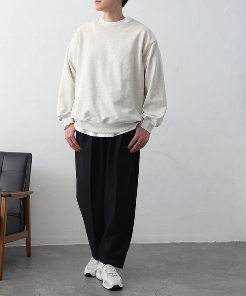 MYRTH(マイルス)の「【MYRTH】センタープレスイージースラックス(スラックス・メンズ・ブラック/チャコール・L/M/XL)」の6枚目の写真