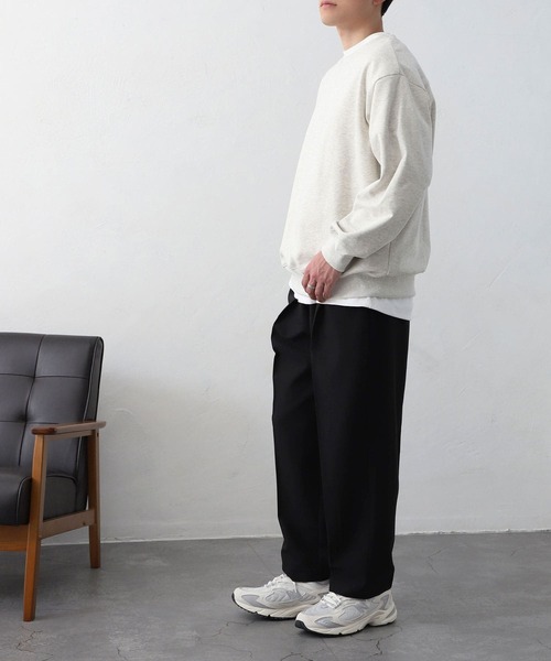 MYRTH(マイルス)の「【MYRTH】センタープレスイージースラックス(スラックス・メンズ・ブラック/チャコール・L/M/XL)」の7枚目の写真