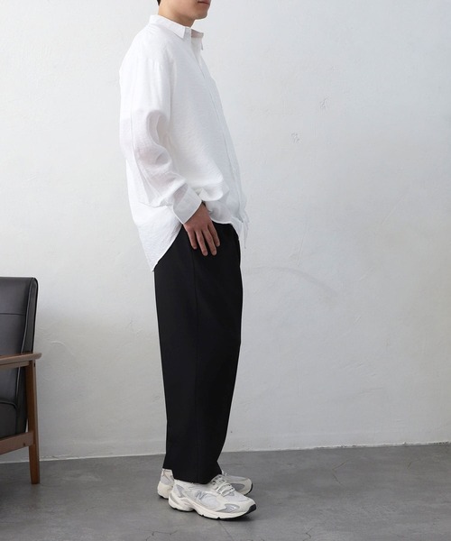 MYRTH(マイルス)の「【MYRTH】センタープレスイージースラックス(スラックス・メンズ・ブラック/チャコール・L/M/XL)」の12枚目の写真