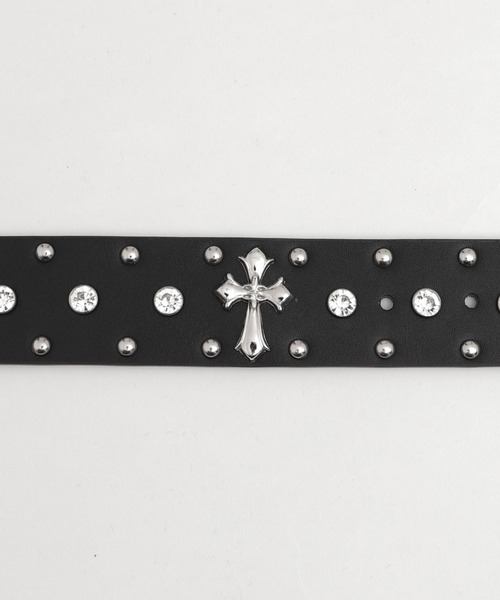 SHORT ROUND（ショートラウンド）の「Mｸﾛｽﾓﾁｰﾌｽﾋﾞｼﾞｭｰﾍﾞﾙﾄ（ベルト・メンズ・ブラック/ホワイト・FREE）」の16枚目の写真