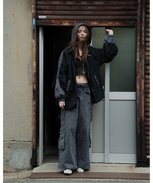 Glanny(グランニー)の「ワイドカーゴパンツ(カーゴパンツ・レディース・ブラウン/グレー・SMALL/MEDIUM)」の7枚目の写真