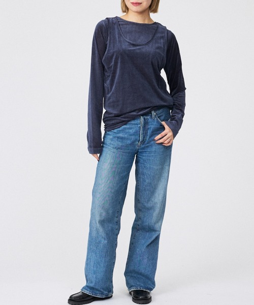 Rouge vif la cle（ルージュヴィフラクレ）の「【Keena/キーナ】レイヤートップス/トップス/レイヤード/２枚セット/上品【WEB限定】（Tシャツ/カットソー・レディース・ネイビー/ピンク/ブラック・フリー）」の9枚目の写真