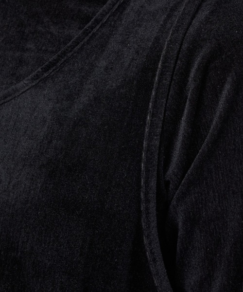 Rouge vif la cle（ルージュヴィフラクレ）の「【Keena/キーナ】レイヤートップス/トップス/レイヤード/２枚セット/上品【WEB限定】（Tシャツ/カットソー・レディース・ネイビー/ピンク/ブラック・フリー）」の6枚目の写真