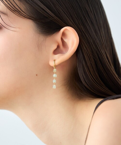 ete（エテ）の「ナチュラルストーン イヤリング（イヤリング）」 - WEAR