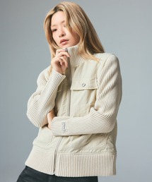 X-girl | RIBBED SLEEVE WOVEN JACKET(ブルゾン)