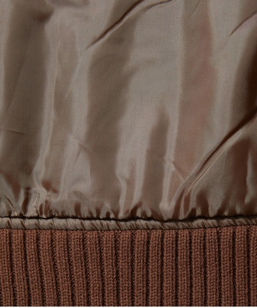 X-girl（エックスガール）の「RIBBED SLEEVE WOVEN JACKET（ブルゾン・レディース・ブラック/ブラウン/ベージュ・S/M）」の14枚目の写真