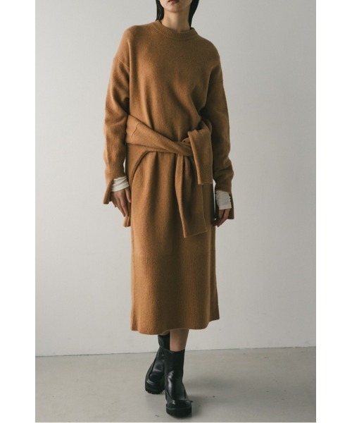 STYLEMIXER(スタイルミキサー)の「ルーズウールニットワンピース(ワンピース・レディース・アイボリー/ブルー/キャメル・SMALL/MEDIUM)」の1枚目の写真