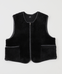 EDIFICE | パイピング ファー ベスト(ブルゾン)