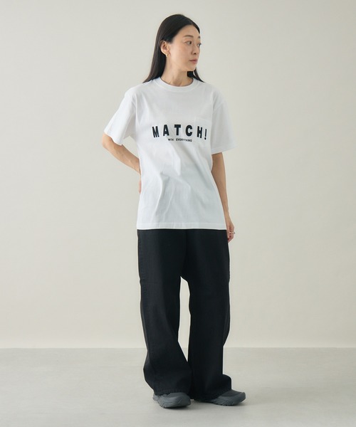 kuros'(クロス)の「【kuros'オリジナル】BLACK MATCH POKET TEE ユニセックス 綿100%(Tシャツ/カットソー・メンズ・ブラック/ホワイト・MEDIUM/LARGE)」の4枚目の写真
