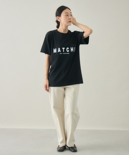 kuros'(クロス)の「【kuros'オリジナル】BLACK MATCH POKET TEE ユニセックス 綿100%(Tシャツ/カットソー・メンズ・ブラック/ホワイト・MEDIUM/LARGE)」の8枚目の写真