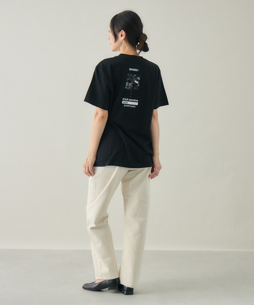 kuros'(クロス)の「【kuros'オリジナル】BLACK MATCH POKET TEE ユニセックス 綿100%(Tシャツ/カットソー・メンズ・ブラック/ホワイト・MEDIUM/LARGE)」の10枚目の写真