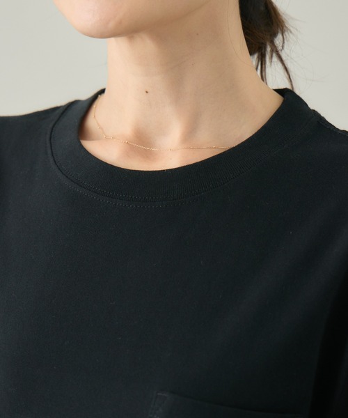 kuros'(クロス)の「【kuros'オリジナル】BLACK MATCH POKET TEE ユニセックス 綿100%(Tシャツ/カットソー・メンズ・ブラック/ホワイト・MEDIUM/LARGE)」の14枚目の写真