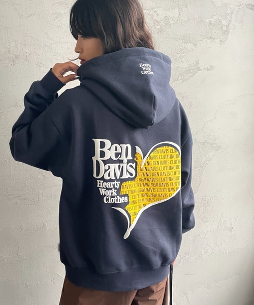 WEB限定】[BEN DAVIS/ベンデイビス] PUFFYハートロゴ バックプリント