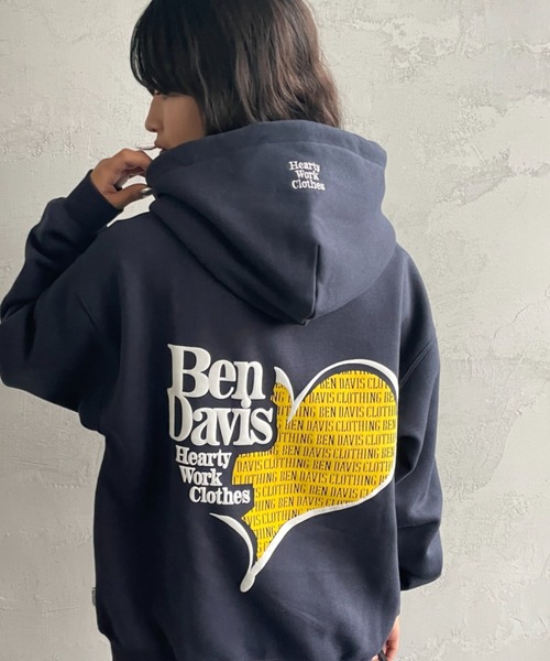 WEB限定】[BEN DAVIS/ベンデイビス] PUFFYハートロゴ バックプリント