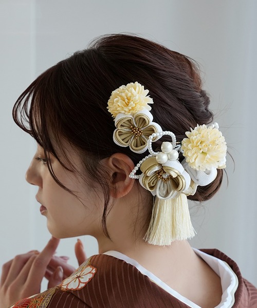 髪飾り 梅雅 つまみ細工 日本製