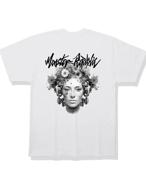 MONSTER REPUBLIC（モンスターリパブリック）の「サイバーフラワーアッシュグレーTシャツホワイト（Tシャツ/カットソー・レディース・その他・MEDIUM/SMALL/X-LARGE/LARGE）」の2枚目の写真
