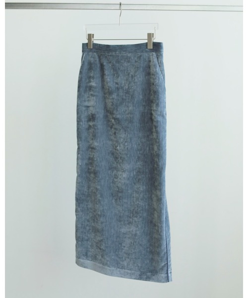 anuke（アンヌーク）の「Velvet Straight Skirt（スカート・レディース・ブルー/ブラック・36inch/38inch）」の16枚目の写真