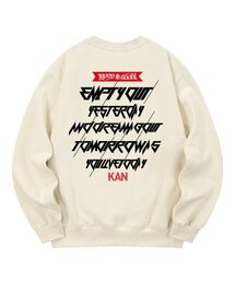 KMC0074 カンシンボル 裏起毛 スウェット - クリーム