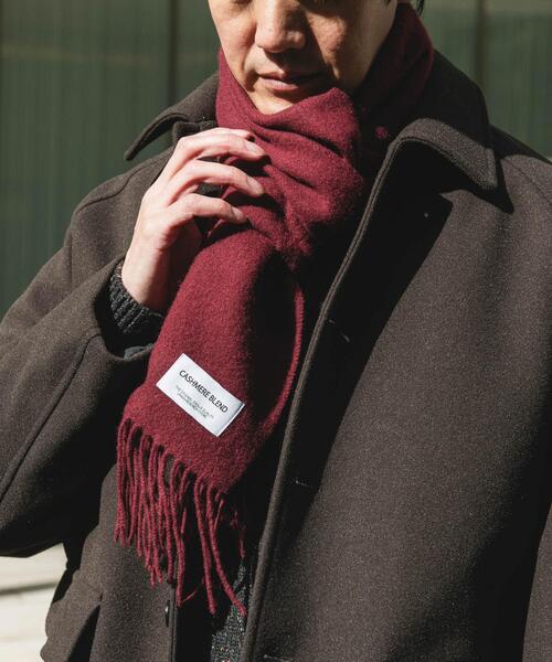 新品タグ付きURBAN RESEARCH カシミアマフラー 100% RED アーバンリサーチ ドアーズ URBAN RESEARCH DOORS カシミヤブレンド