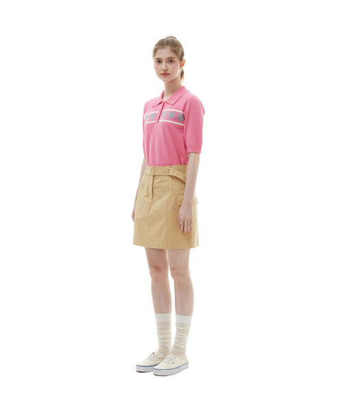 PLASTIC ISLAND(プラスティックアイランド)の「Belted Outpocket Mini Skirt PP3WS886(スカート・レディース・ベージュ・X-SMALL/SMALL/MEDIUM)」の4枚目の写真