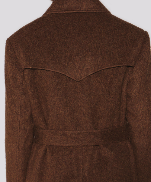 WESLEYHYUSTON(ウェズリーユーストン)の「Monterra handmade wool balmacaan coat brown(チェスターコート・メンズ・その他・MEDIUM/LARGE)」の5枚目の写真