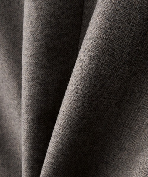 CLEL(クレイル)の「【CLEL】Wool Blend Herringbone Tweed Fireman Blouson / ウールブレンド ヘリンボーンツイードファイヤーマンブルゾン(ブルゾン・メンズ・ベージュ系/ブラック系/グレー系・L/M/S/XS)」の5枚目の写真