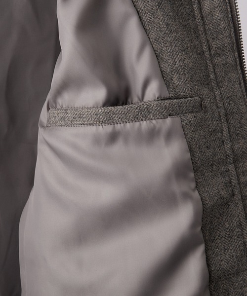 CLEL（クレイル）の「【CLEL】Wool Blend Herringbone Tweed Fireman