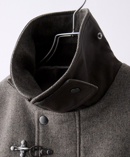 CLEL】Wool Blend Herringbone Tweed Fireman Blouson / ウール