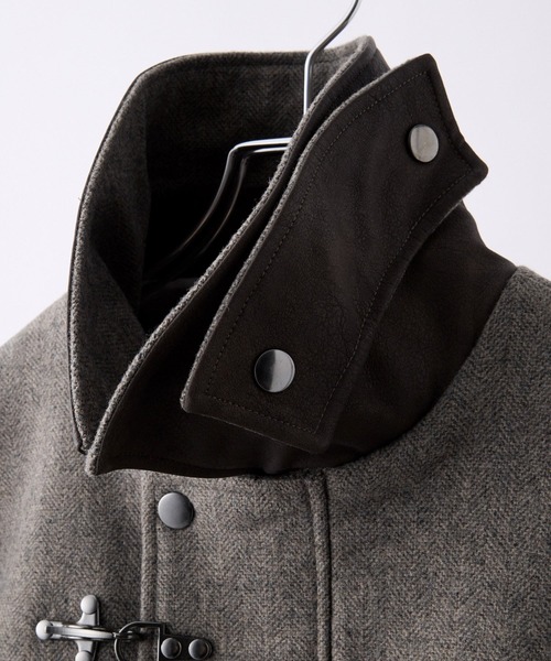 CLEL】Wool Blend Herringbone Tweed Fireman Blouson / ウール