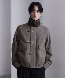 CLEL（クレイル）の「【CLEL】Wool Blend Herringbone Tweed Fireman Blouson / ウールブレンド ヘリンボーンツイードファイヤーマンブルゾン（ブルゾン）」