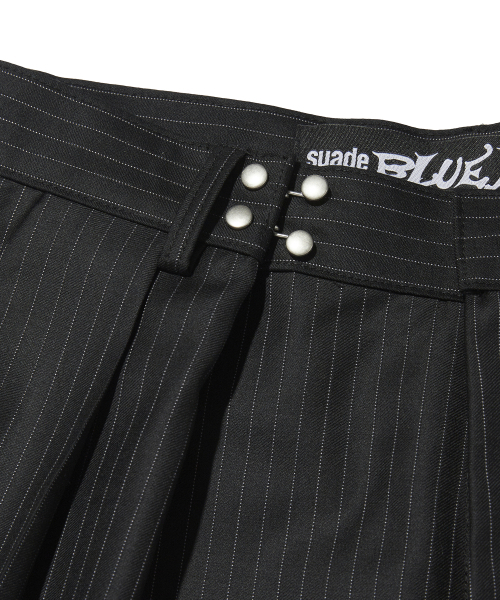 suade（スエード）の「TWO TUCK STRIPE SLACKS [BLACK]（スラックス・レディース・その他・MEDIUM/LARGE/SMALL）」の5枚目の写真