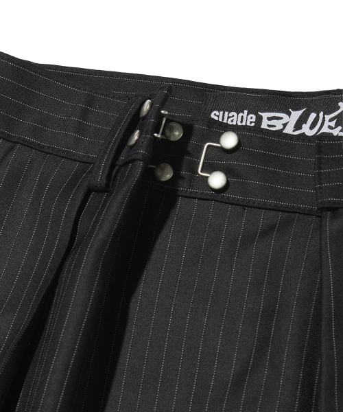 suade（スエード）の「TWO TUCK STRIPE SLACKS [BLACK]（スラックス・レディース・その他・MEDIUM/LARGE/SMALL）」の6枚目の写真