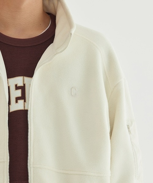 COVERNAT（カバーナット）の「[SOOBIN着用] WARM ON FLEECE JACKET（ブルゾン・メンズ・ブルー系その他/アイボリー/ピンク系その他/ブラック・XX-LARGE/X-LARGE/LARGE/MEDIUM/X-SMALL/SMALL）」の11枚目の写真