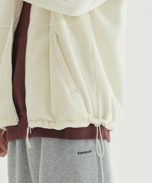 COVERNAT（カバーナット）の「[SOOBIN着用] WARM ON FLEECE JACKET（ブルゾン・メンズ・ブルー系その他/アイボリー/ピンク系その他/ブラック・XX-LARGE/X-LARGE/LARGE/MEDIUM/X-SMALL/SMALL）」の12枚目の写真