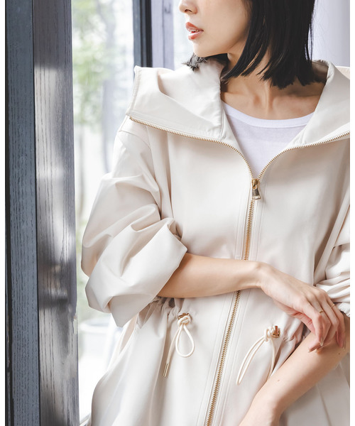 Noble（ノーブル）の「ハイツイストダブルクロスマウンテンパーカー（マウンテンパーカー・レディース・ネイビー/アイボリー・38/36）」の13枚目の写真