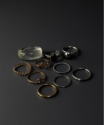 Burner（バーナー）の「【Cr+ov（クローヴ）】デザインリング　10点セット　cro-ring-1（リング）」