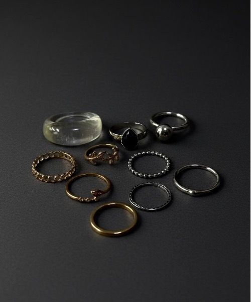 Burner（バーナー）の「【Cr+ov（クローヴ）】デザインリング　10点セット　cro-ring-1【GBT】（リング・メンズ・その他10/A/H/J/O/Q/X/Z/その他1/C/D/E/F/S/T/U/V/W/その他11/K/L/M/N/その他14/その他15/その他12/B/G/I/P/R/Y・FREE）」の4枚目の写真