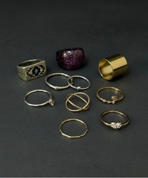 Burner（バーナー）の「【Cr+ov（クローヴ）】デザインリング　10点セット　cro-ring-1（リング）」
