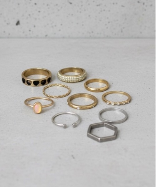 Burner（バーナー）の「【Cr+ov（クローヴ）】デザインリング　10点セット　cro-ring-1【GBT】（リング・メンズ・その他10/A/H/J/O/Q/X/Z/その他1/C/D/E/F/S/T/U/V/W/その他11/K/L/M/N/その他14/その他15/その他12/B/G/I/P/R/Y・FREE）」の9枚目の写真