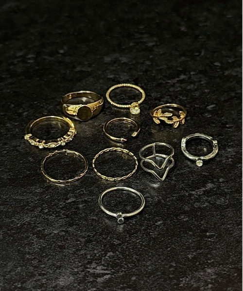 Burner（バーナー）の「【Cr+ov（クローヴ）】デザインリング　10点セット　cro-ring-1【GBT】（リング・メンズ・その他10/A/H/J/O/Q/X/Z/その他1/C/D/E/F/S/T/U/V/W/その他11/K/L/M/N/その他14/その他15/その他12/B/G/I/P/R/Y・FREE）」の14枚目の写真