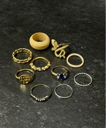 【Cr+ov(クローヴ)】デザインリング 10点セット cro-ring-1【GBT】
