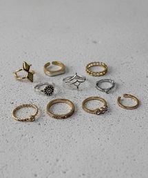 【Cr+ov(クローヴ)】デザインリング 10点セット cro-ring-1【GBT】