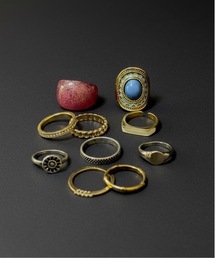 Burner（バーナー）の「【Cr+ov（クローヴ）】デザインリング　10点セット　cro-ring-1（リング）」